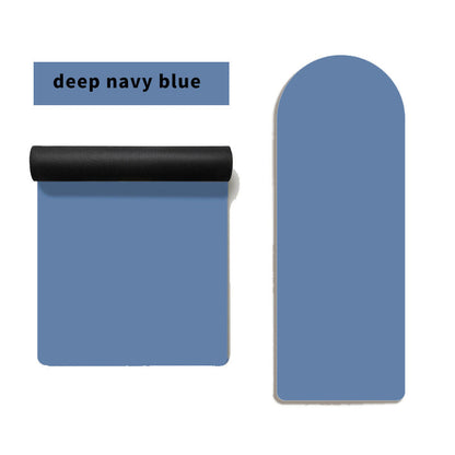 Solid-color Semi-circular PU Rubber Yoga Mat For Home Use