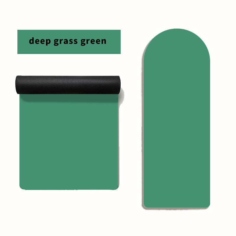 Solid-color Semi-circular PU Rubber Yoga Mat For Home Use