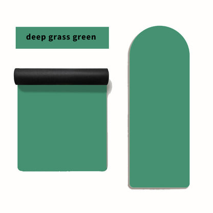 Solid-color Semi-circular PU Rubber Yoga Mat For Home Use