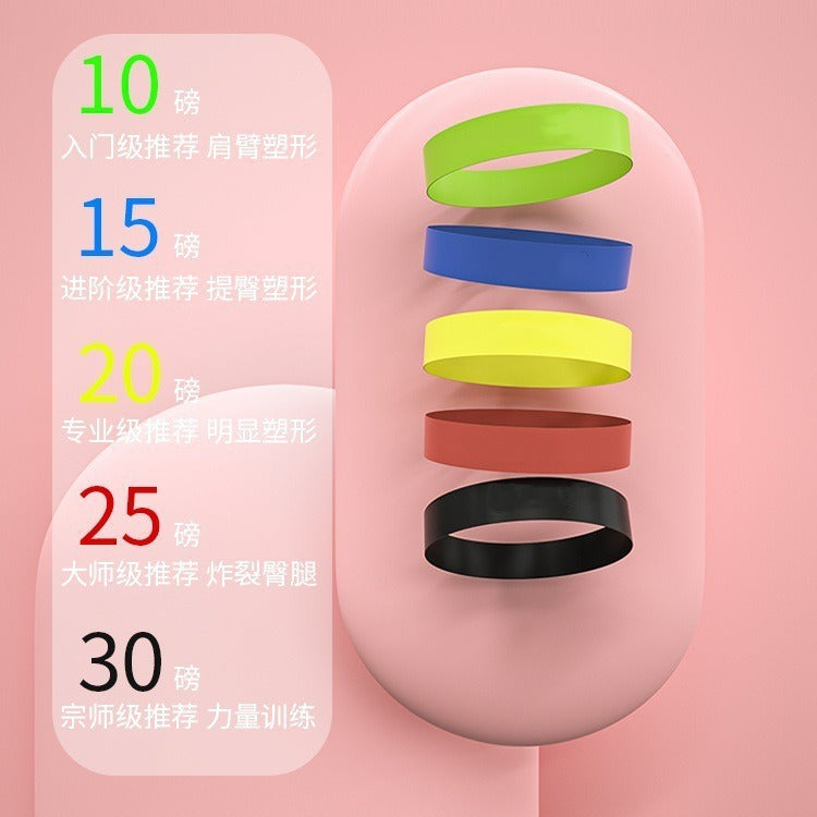 Jineng Yoga Resistance Band Tpe Elastic Band Loop Fitness Strength Training Resistance Band for Shaping and Home Workout for Glutes - image 3