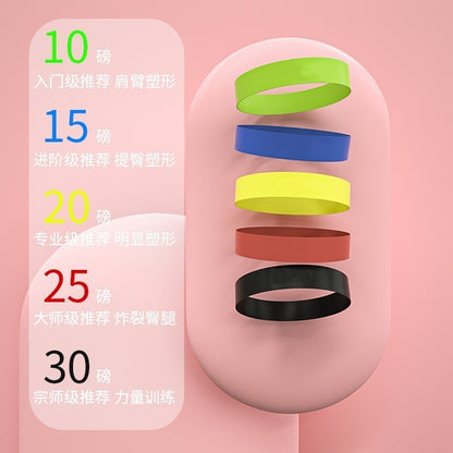 Jineng Yoga Resistance Band Tpe Elastic Band Loop Fitness Strength Training Resistance Band for Shaping and Home Workout for Glutes - image 3