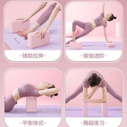 High-Density Yoga Bricks Eva Exercise Bricks Beginner Fitness Bricks Dance Auxiliary Supplies Foam Bricks - image 3