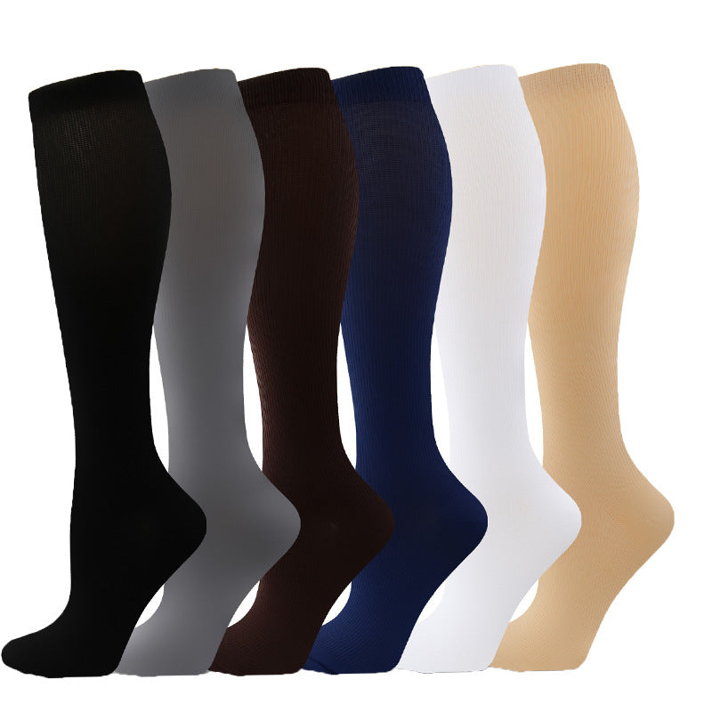 Cross-Border Amazon Elastic Socks Cycling Long Compression Socks Men and Women Calf Outdoor Fitness Running Sports Compression Socks - image 5