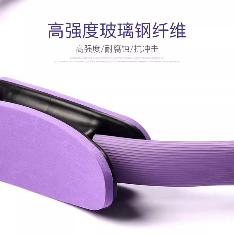 Jineng Yoga Pilates Ring Tpe Coated Handle Fiberglass Ring Fitness Open Back Magic Ring Anti-Hunchback - image 3