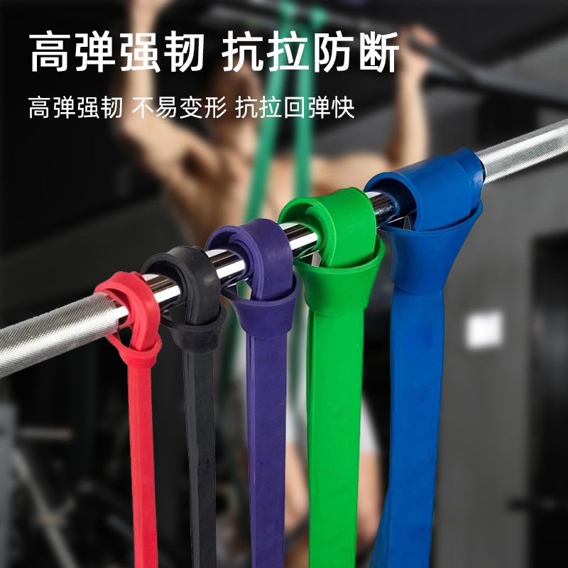 Resistance Band Fitness Men's Strength Training Rope Elastic Band Thick Circle Home Pull-Up Tensioner Yoga Tension Band - image 3