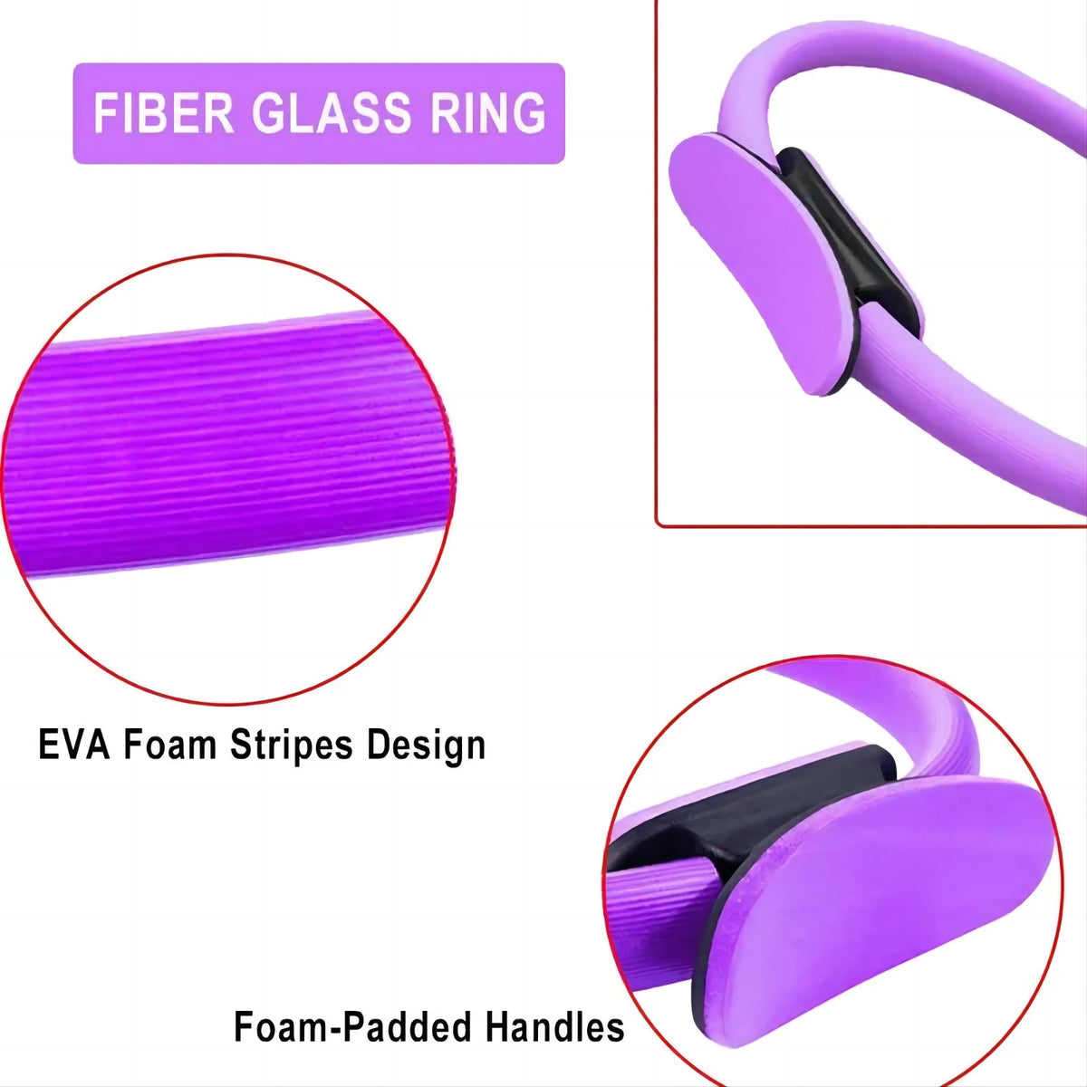 Cross-border Pilates Ring Yoga Resistance Ring Magic Ring Yoga Ring Fitness Equipment Sports Yoga Ring Manufacturers Wholesale - image 4