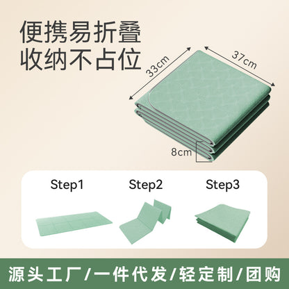 TPE Foldable Yoga Mat Thickened Non-Slip Fitness Home Floor Mat Portable Student Nap Children's Nap Nap Mat - image 3