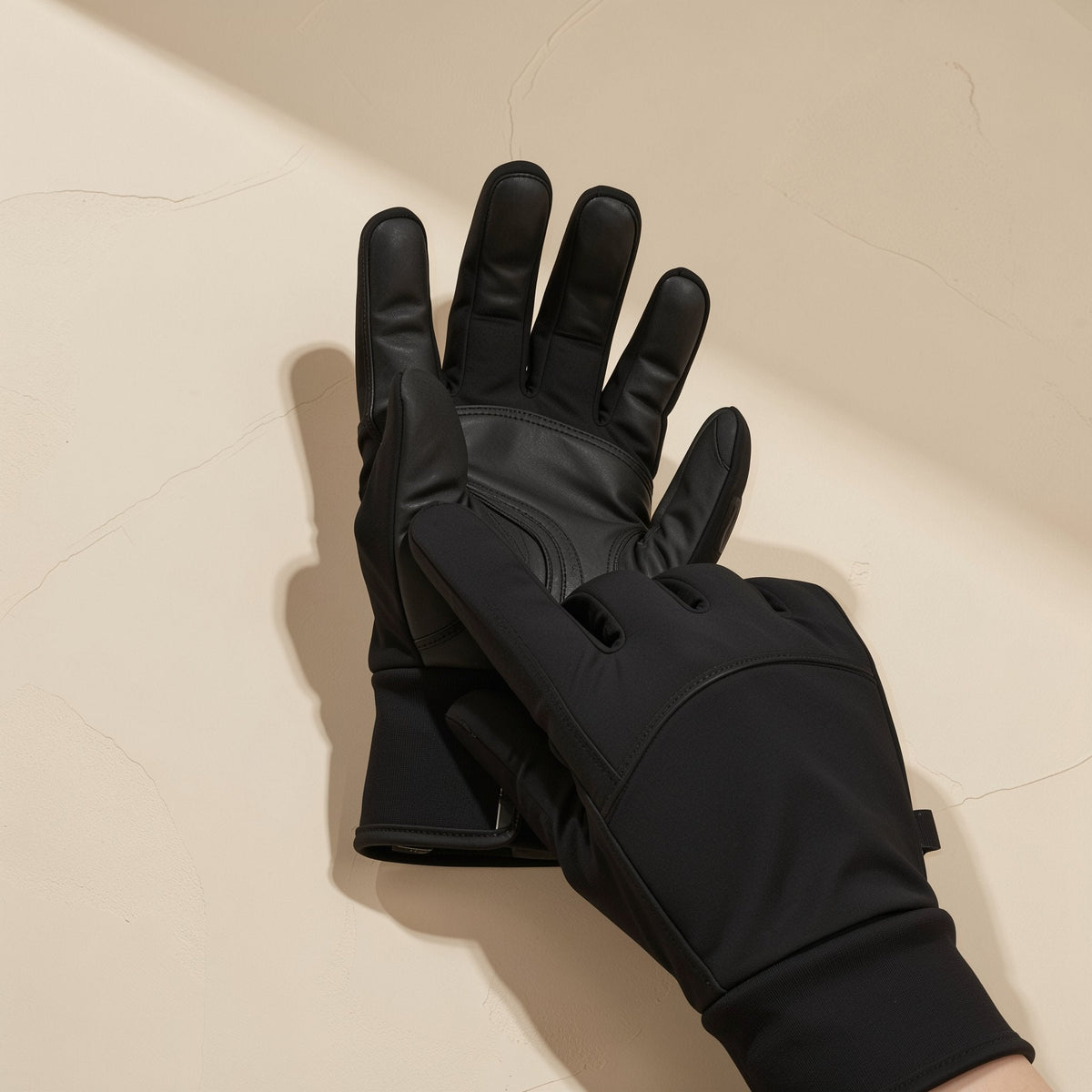 Winter polyester cycling finger gloves with touch-screen functionality - view 4