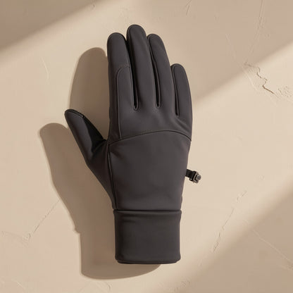 Winter polyester cycling finger gloves with touch-screen functionality - view 5