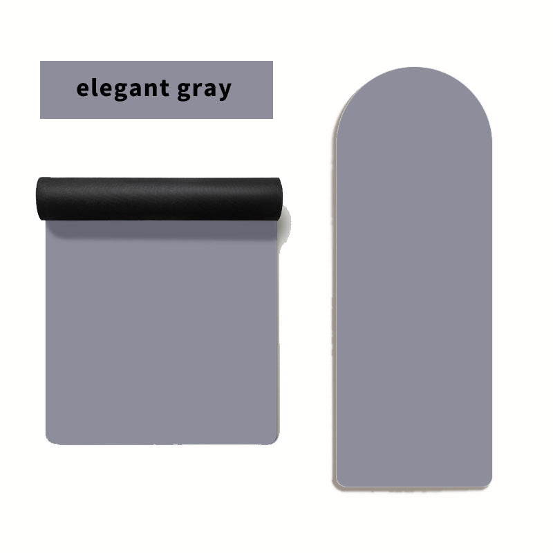 Solid-color Semi-circular PU Rubber Yoga Mat For Home Use