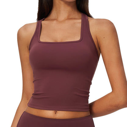 Zechuang Sanding I-shape Beautiful Back Sports Vest Women's Tight-fit Quick-dry Casual Running Fitness Top Yoga Clothing 8819 - image 5