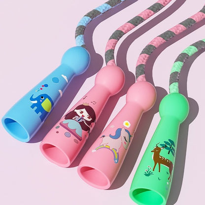 Cross-Border Supply of Skipping Ropes for Kindergarten Students, Children's Sports Ropes, Wear-Resistant Fitness Training Equipment for Home Daily Use, Indoor Use - image 3
