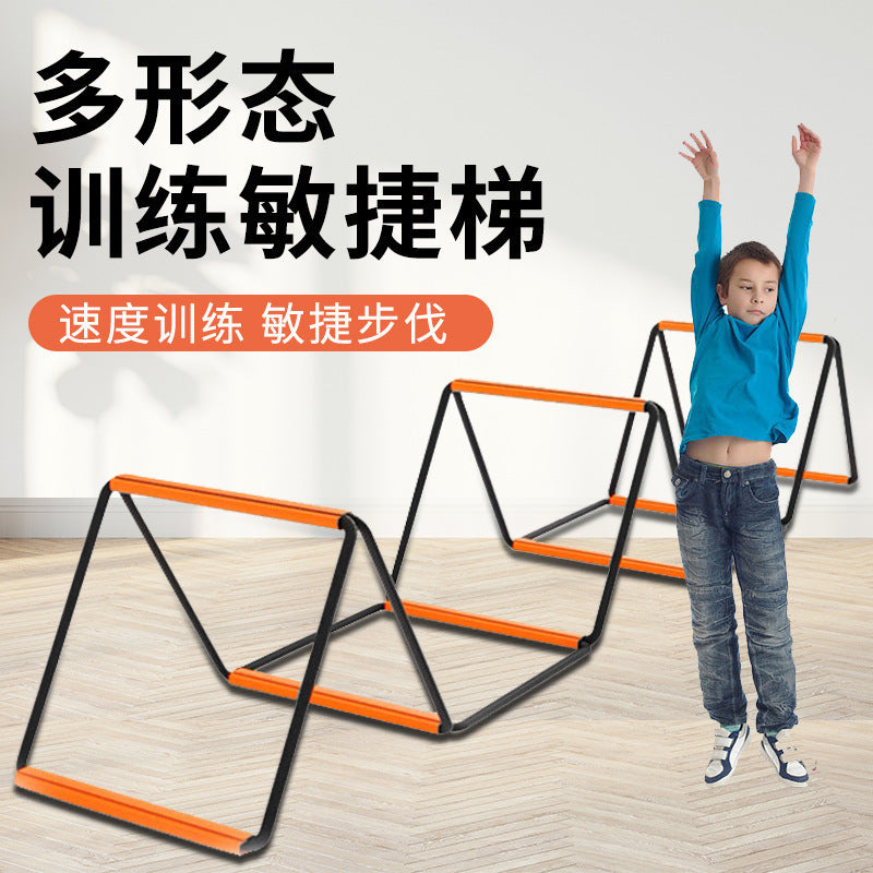 Multifunctional Butterfly Agility Ladder Jumping Lattice Jumping Lattice Children's Basketball Physical Fitness Football Step Training Rope Ladder Equipment - image 1