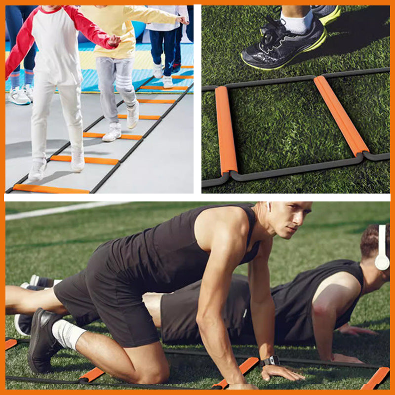 Multifunctional Butterfly Agility Ladder Jumping Lattice Jumping Lattice Children's Basketball Physical Fitness Football Step Training Rope Ladder Equipment - image 2