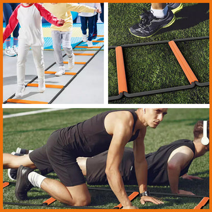 Multifunctional Butterfly Agility Ladder Jumping Lattice Jumping Lattice Children's Basketball Physical Fitness Football Step Training Rope Ladder Equipment - image 2