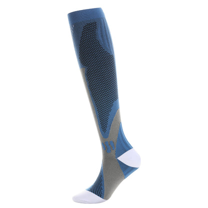 Cross-border Nylon Outdoor Fitness Compression Socks Summer Sports Calf Elastic Compression Socks Long Tube Elastic Yoga Socks - image 4