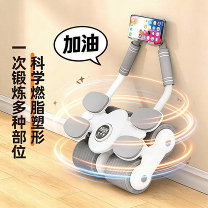 Four-Wheel Abdominal Fitness Wheel with Automatic Rebound and Counting Function, Abdominal Exercise Machine for Men and Women, Home Fitness Equipment Manufacturer Wholesale - image 2