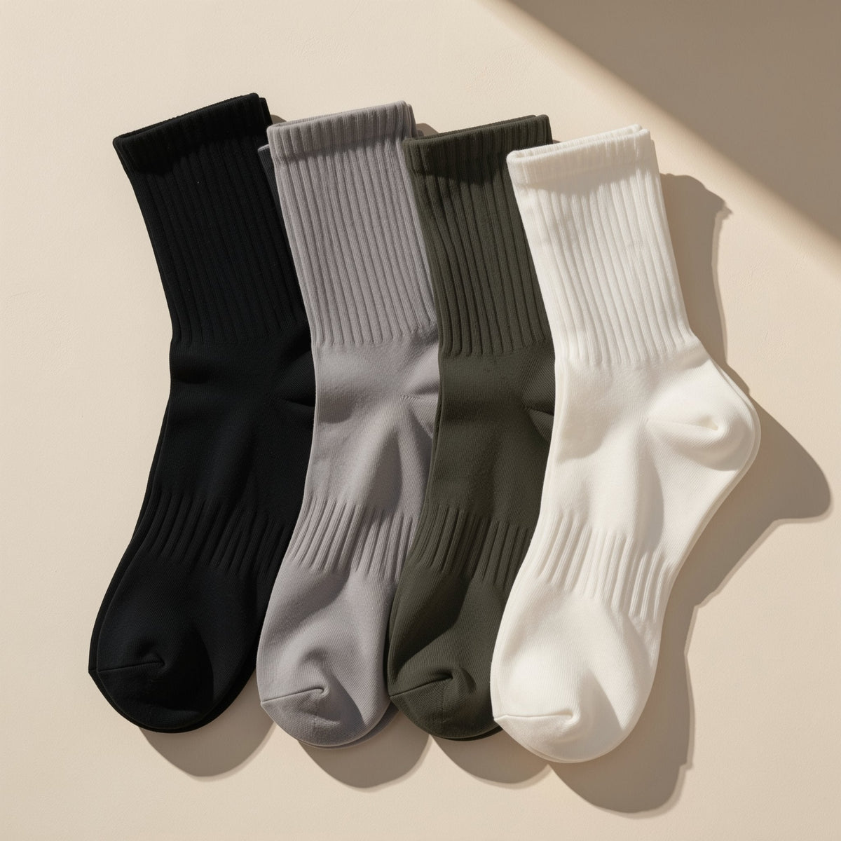 Yearpace four seasons sports socks in polyester with short-tube design