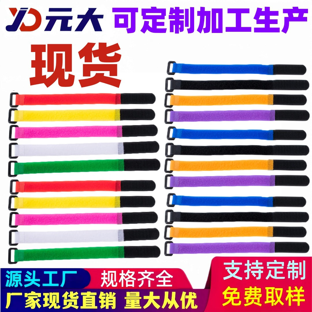 Factory direct reverse buckle hook and loop tie storage yoga model goods drone buckle buckle strap - image 1