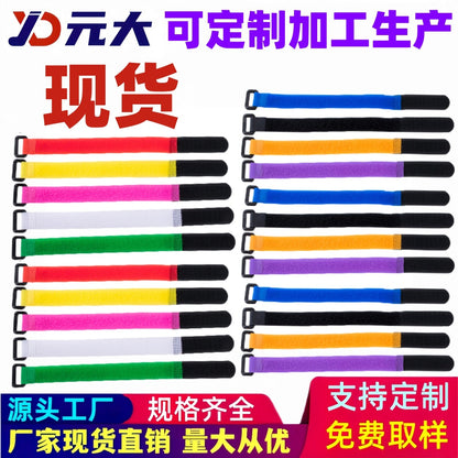 Factory direct reverse buckle hook and loop tie storage yoga model goods drone buckle buckle strap - image 1