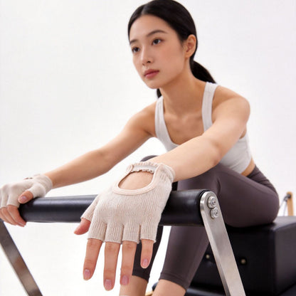 [New] Women's Half Finger Backless Non-slip Grinding Fitness Dumbbell Bottle Fishing Riding Pilates Yoga Gloves - image 4
