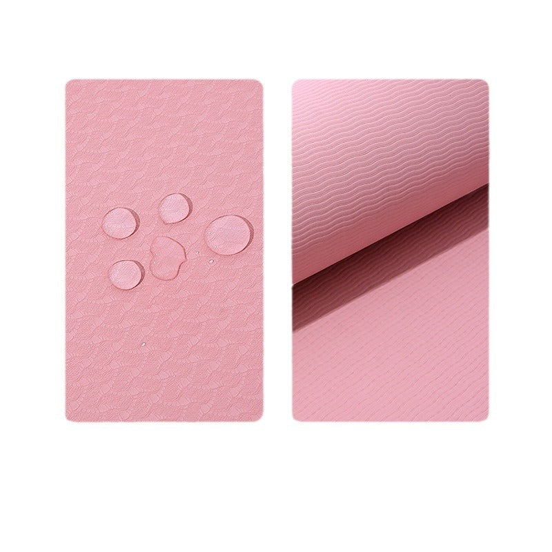 A generation of micro-blemish yoga mat double-sided non-slip widened thickened yoga mat logo laser fitness mat - image 3