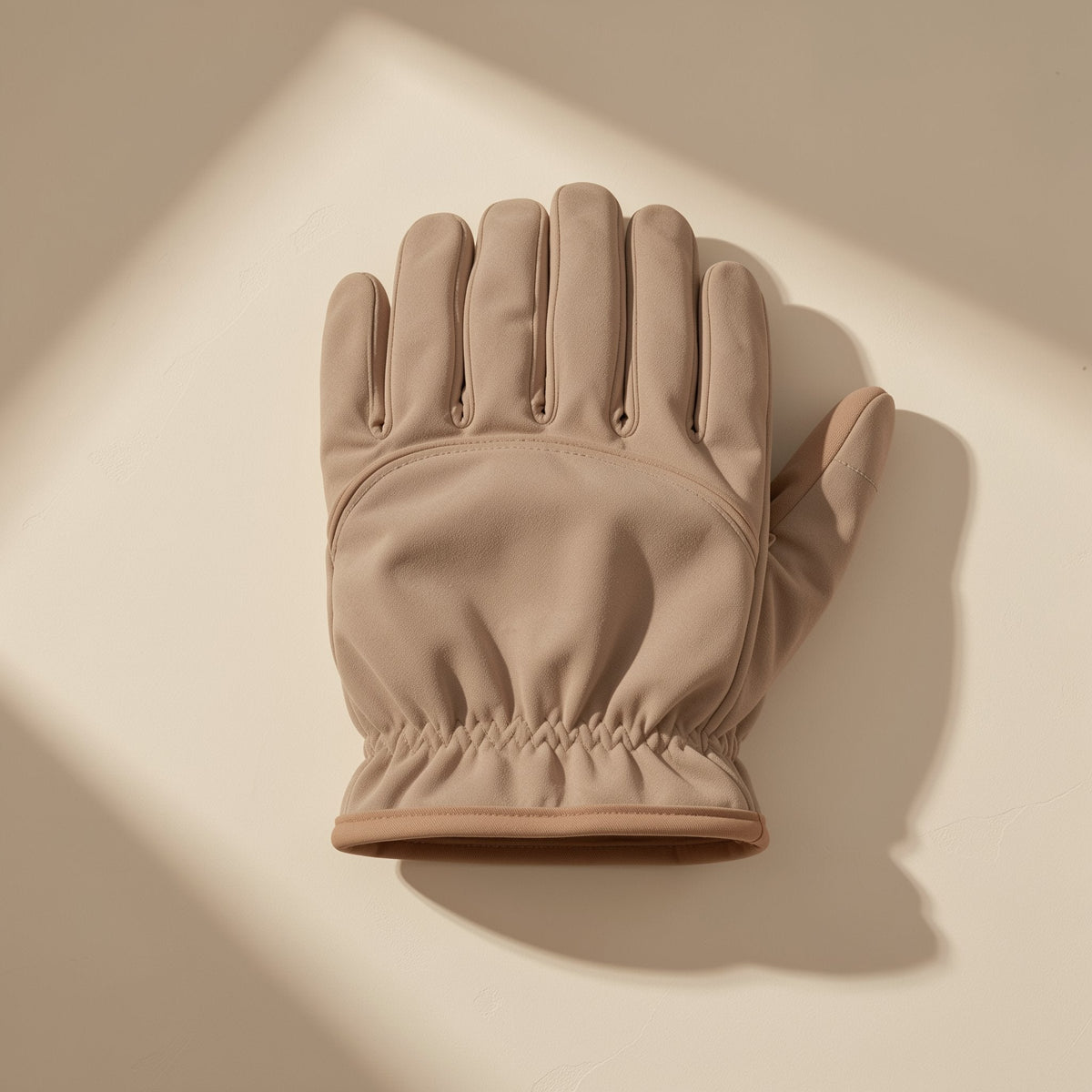Fleece-lined winter finger gloves with a five-finger style - view 4