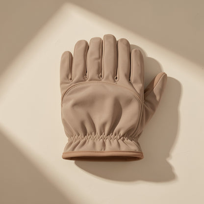 Fleece-lined winter finger gloves with a five-finger style - view 4