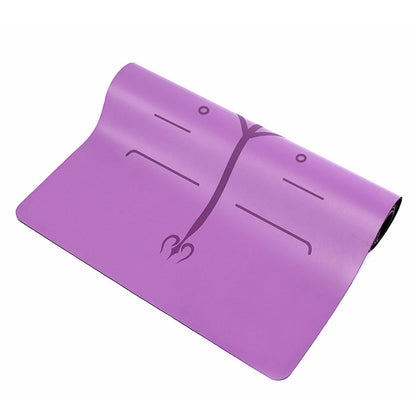 Manufacturers Wholesale PU Rubber Yoga Mat Natural Rubber Non-slip Posture Line Fitness Mat Rich Mat Thickeneded Yoga Mat - image 5