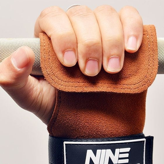 Hard Pull Booster with Cowhide Palm Men's Pull-Up Wrist Bracer Horizontal Bar Pull Back Grip with Hand Gloves Men's Fitness Gloves - image 2