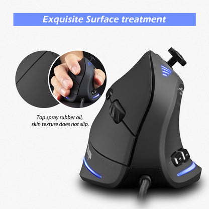 Ergonomic Rocker Vertical Gaming Mouse Special Wired Grip Custom Macro Programming Marquee - image 2