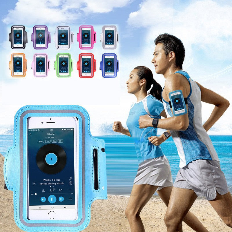 Outdoor Sports Mobile Phone Arm Bag Men's and Women's Fitness Wrist Running Mobile Phone Case Waterproof Multifunctional Convenient Touch Screen Arm Belt - image 3
