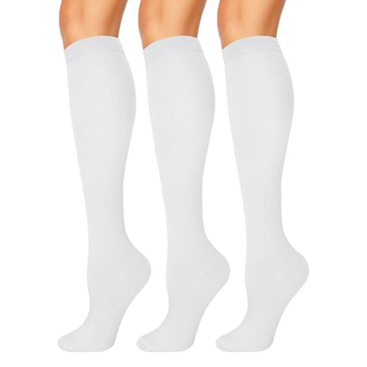 Cross-Border Solid Color Color Matching Outdoor Fitness Pressure Socks Cycling and Running Long Tube Sports and Leisure Sweat-Absorbent Breathable Elastic Socks - image 4