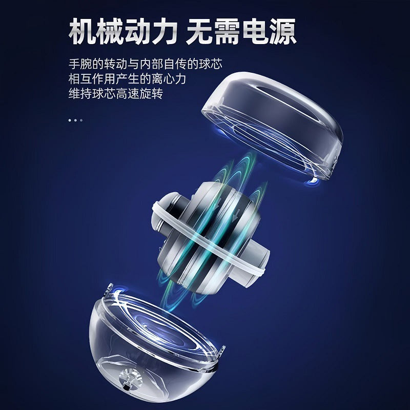 Wrist ball five-order color change exercise wrist arm self-starting decompression metal silent centrifugal fitness gyro grip ball - image 3