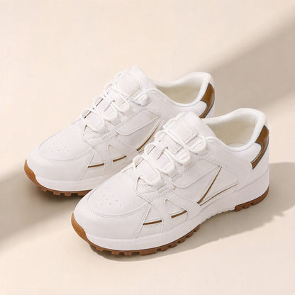 Women's PU running shoes with a low-ankle profile and round toe - view 3