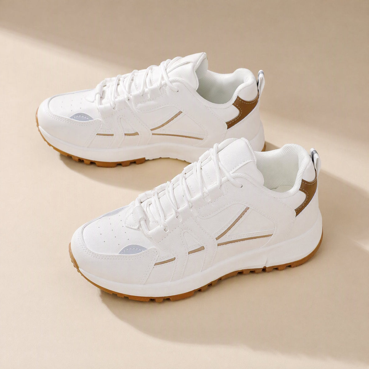 Women's PU running shoes with a low-ankle profile and round toe - view 4