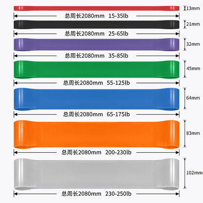 Resistance belt elastic belt TPE latex tension device elastic ring fitness belt pull-up belt elastic rope tension belt - image 3