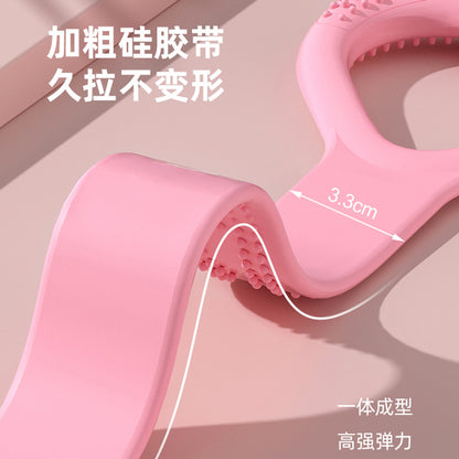 Home Tension Belt Open Shoulder Beautiful Back Shoulder Neck Stretch 8-character Tensile Yoga Fitness Improvement Hunchback Tension Rope Women - image 4