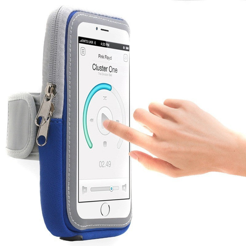 Sports mobile phone arm bag wholesale outdoor fitness running bag arm bag touch screen arm strap wrist bag printable LOGO - image 5