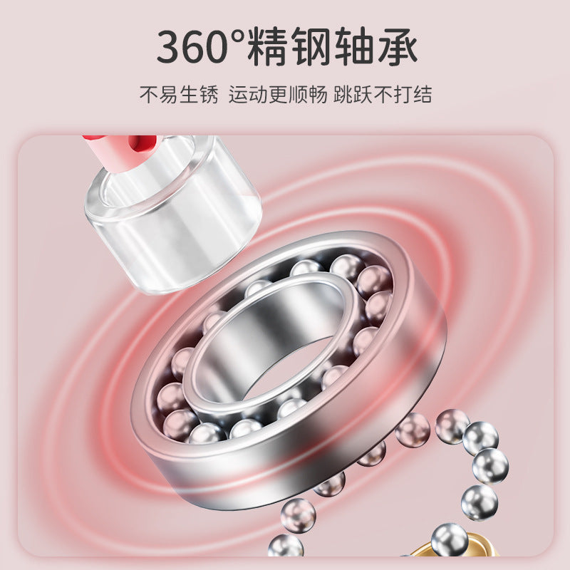 Counting Rope Skipping Senior High School Entrance Examination Special Student Adult Fitness Cordless Weight-bearing Big Ball Dual-purpose Long Rope Intelligent - image 3