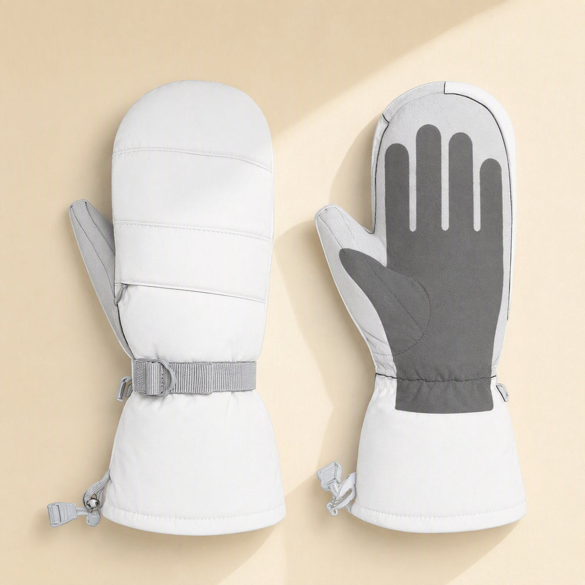 Frosttouch nylon winter gloves described as fleece-lined, waterproof, windproof, and touch screen compatible - view 3