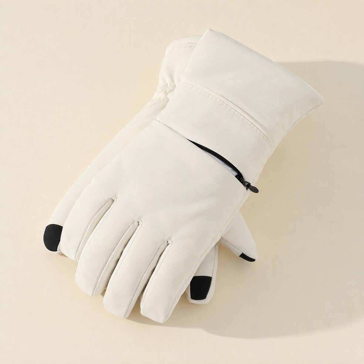 Frosttouch nylon winter gloves described as fleece-lined, waterproof, windproof, and touch screen compatible - view 4