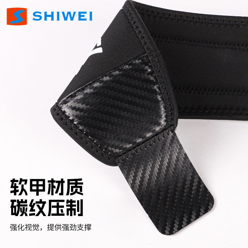 Double-Layered Pressurized Carbon Fiber Pattern Fitness Wristband for Bench Press and Push-Ups, Pressure-Assisted Wrist Support Sports Brace - image 3