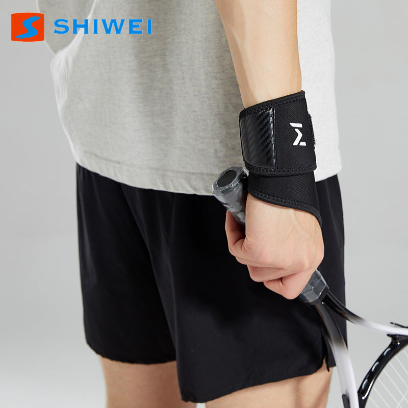 Double-Layered Pressurized Carbon Fiber Pattern Fitness Wristband for Bench Press and Push-Ups, Pressure-Assisted Wrist Support Sports Brace - image 4