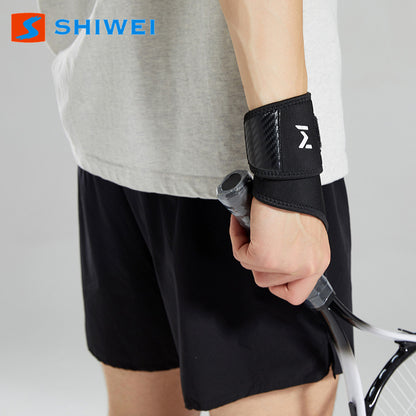 Double-Layered Pressurized Carbon Fiber Pattern Fitness Wristband for Bench Press and Push-Ups, Pressure-Assisted Wrist Support Sports Brace - image 4