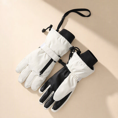 Snowcuff polyester warm ski gloves with touchscreen, anti-slip, waterproof, and windproof functions - view 2