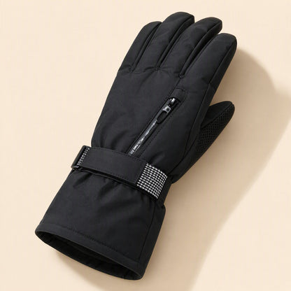 Snowcuff polyester warm ski gloves with touchscreen, anti-slip, waterproof, and windproof functions - view 3