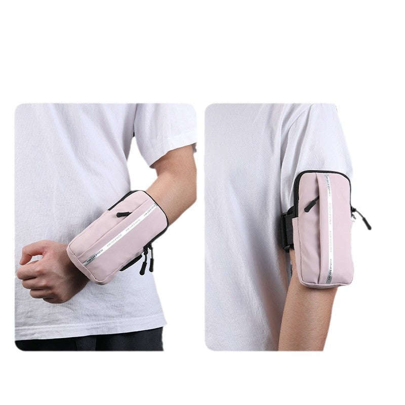 Summer Running Mobile Phone Arm Bag Men's and Women's Sports Fitness Water-splashing Lightweight Wrist Bag Arm Arm Cover Mobile Phone Bag - image 5
