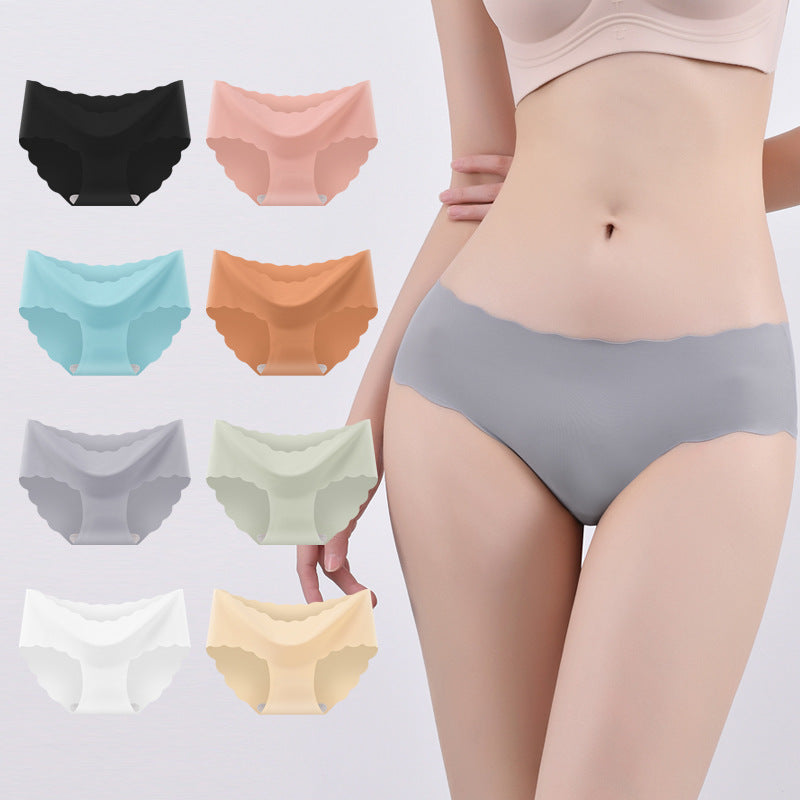 Foreign trade sports yoga quick-drying ice silk seamless underwear women's waist breathable sexy ladies underwear wholesale cross-border - image 1