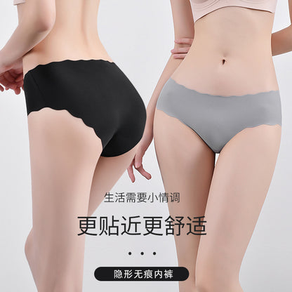 Foreign trade sports yoga quick-drying ice silk seamless underwear women's waist breathable sexy ladies underwear wholesale cross-border - image 2